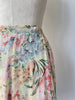 Reversible Pastel Floral Rayon Skirt | 1990s