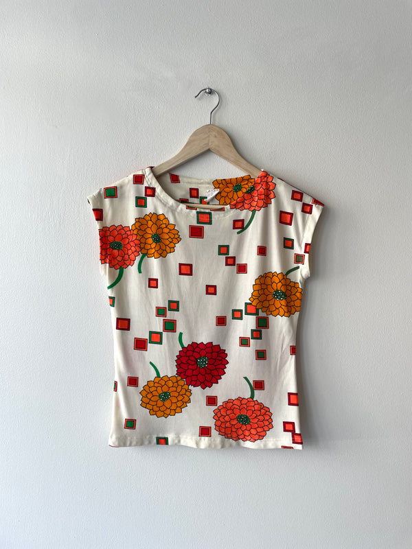 Mums & Squares Top | 1970s