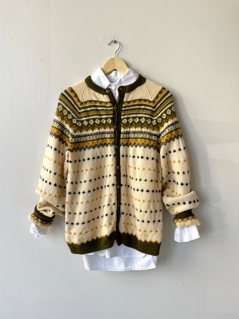 Handknit Autumn Fair Isle Sweater