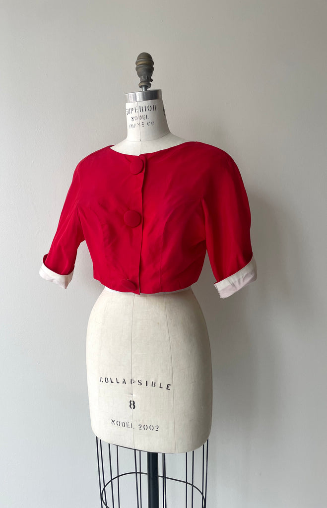 Cherry Cropped Jacket | 1960s