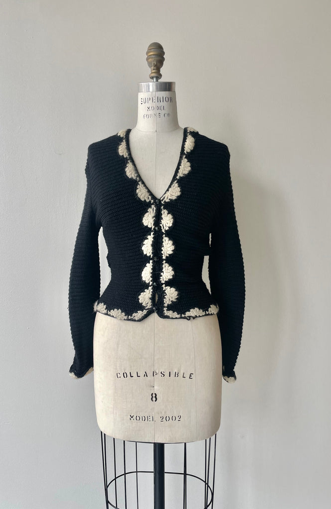 Handknit Wool Cardigan | 1930s