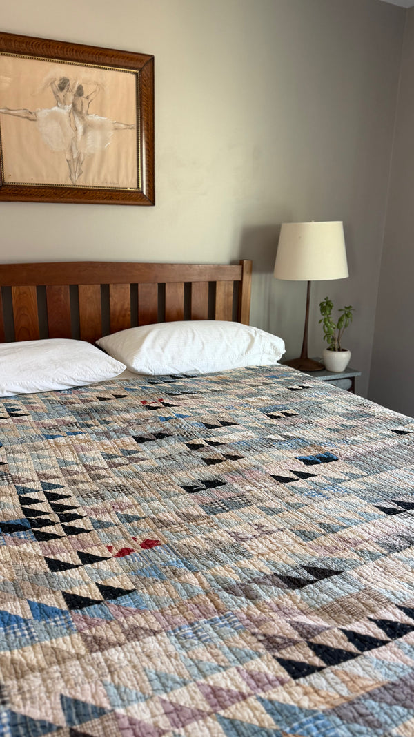 Antique Thousand Triangles Quilt