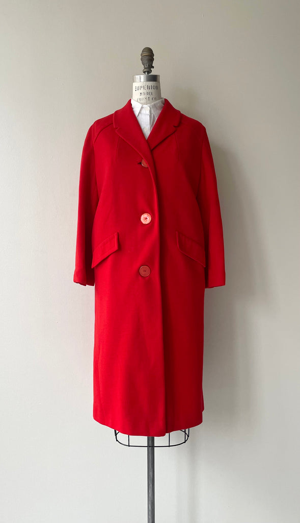 Cherry Wool Knit Coat | 1960s