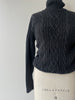 Cotton Cable Knit Turtleneck