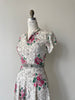 Floral Illustration Dress | 1940s