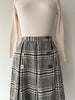 Black & Tan Houndstooth Skirt | 1960s