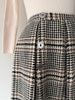 Black & Tan Houndstooth Skirt | 1960s