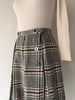 Black & Tan Houndstooth Skirt | 1960s