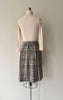 Black & Tan Houndstooth Skirt | 1960s