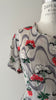 Geranium Silk Dress | 1940s
