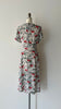 Geranium Silk Dress | 1940s