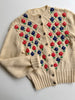 Handknit Crewelwork Wool Cardigan | 1950s