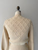 Handknit Crewelwork Wool Cardigan | 1950s