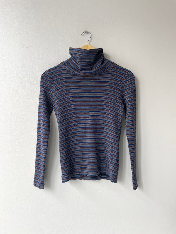 Striped Wool Turtleneck | 1970s