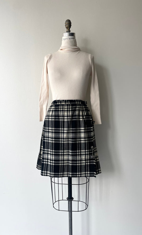 Wool Tartan Wrap Skirt | 1960s