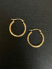 10K Gold Laurel Hoops