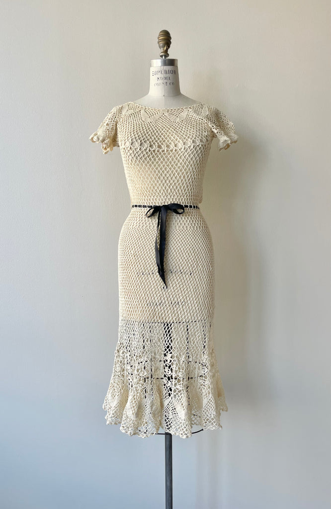 Emmanuelle Crochet Dress | 1930s