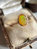 Vintage 9K Gold Fire Opal Ring
