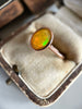 Vintage 9K Gold Fire Opal Ring