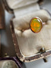 Vintage 9K Gold Fire Opal Ring