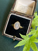 9K Gold Agate Ring