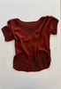 Oxblood Silk Beaded Top | 1920s