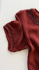 Oxblood Silk Beaded Top | 1920s