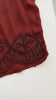 Oxblood Silk Beaded Top | 1920s