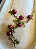 Cranberry Drop Necklace