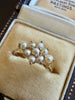 10K Gold & Cluster Pearl Ring