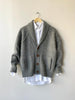 Pewter Wool Cardigan | 1980s