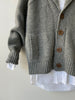 Pewter Wool Cardigan | 1980s