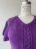 Deep Purple Cotton Sweater