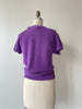 Deep Purple Cotton Sweater