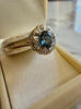 10K Topaz & Diamond Ring