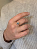 10K Topaz & Diamond Ring