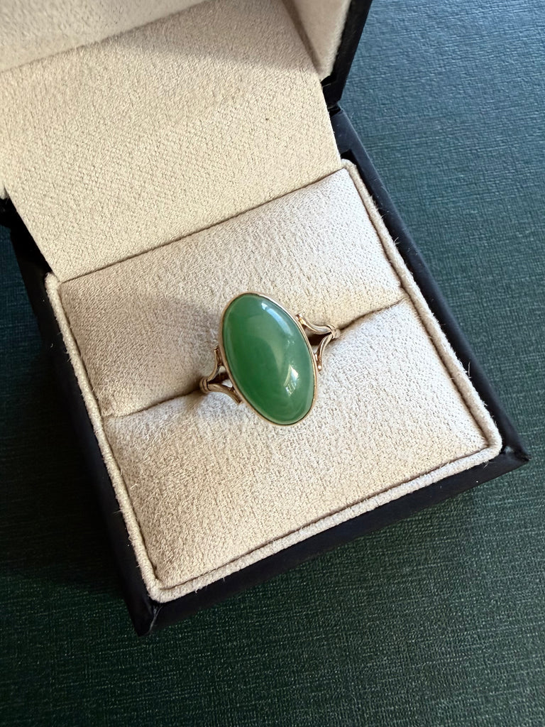 10K Gold Chalcedony Ring