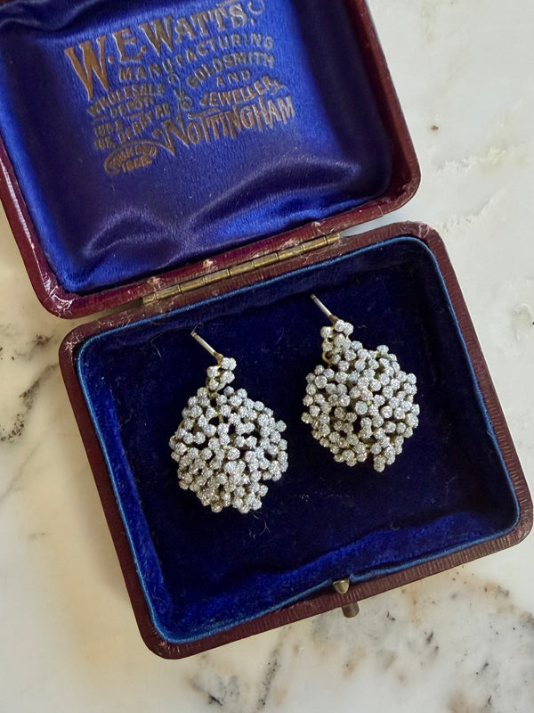 Queen Anne's Lace Cluster Earrings