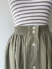 Woven Khaki Skirt