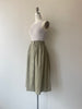 Woven Khaki Skirt