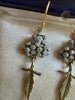 Queen Anne's Lace &amp; Leaf Earrings