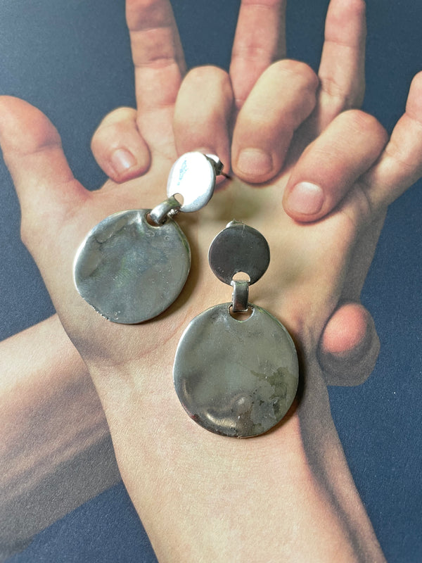Alpaca Silver Earrings