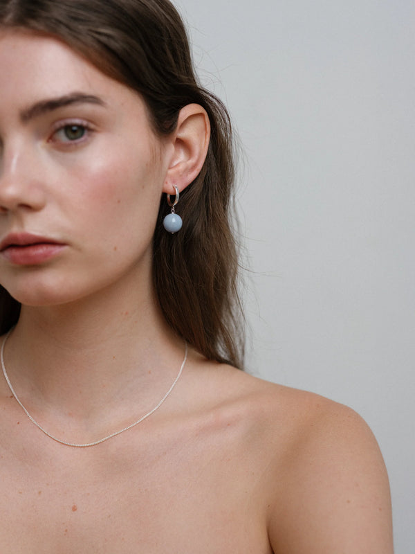 Boule Angelite Earrings | Lisbeth