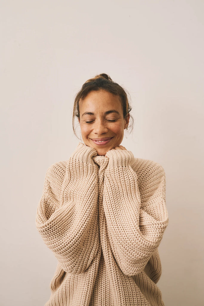 Organic Cotton Shaker Knit Sweater | Simple Folk