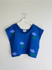 Blue Flower Linen Top | Joolee