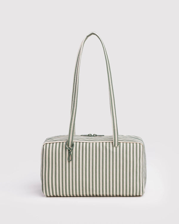 BAGGU Bowler Bag | Sage Stripe