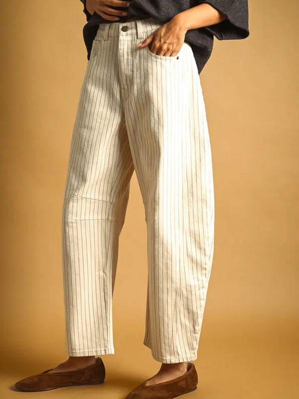 Cleo Pinstripe Trousers