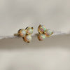 Opal Trefoil Earrings