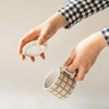 Speckle Grid Mug with Lid