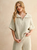 Salt & Pepper Cotton Half Zip